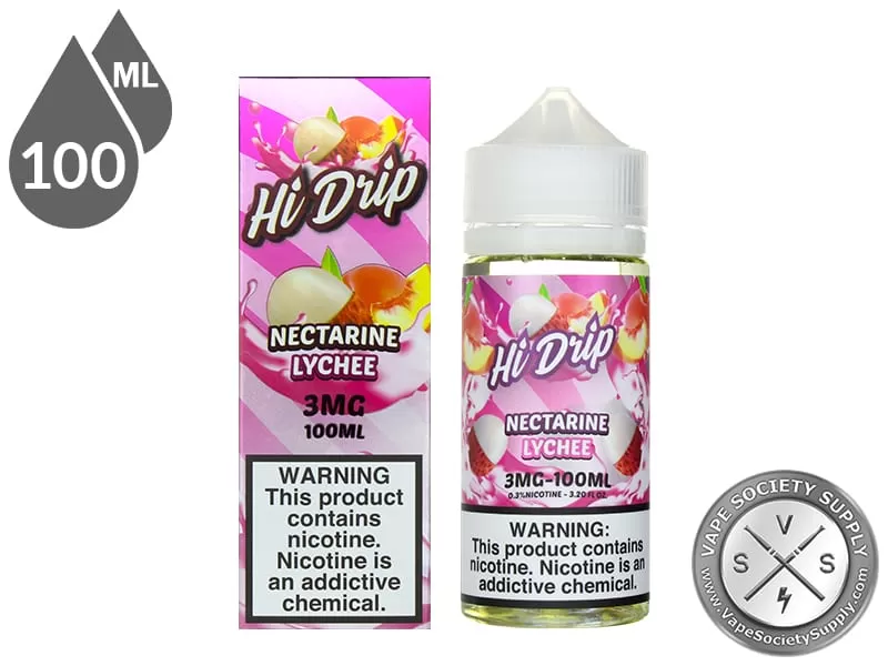 Nectarine Lychee By Hi Drip E-Liquids 100ml - Image 2