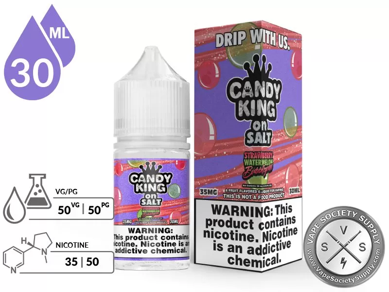 Strawberry Watermelon Bubblegum Candy King On Salt 30ml - Image 2