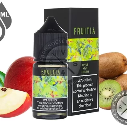 Apple Kiwi Crush Salt by Fruitia Fresh Farms E-Liquid 30ml