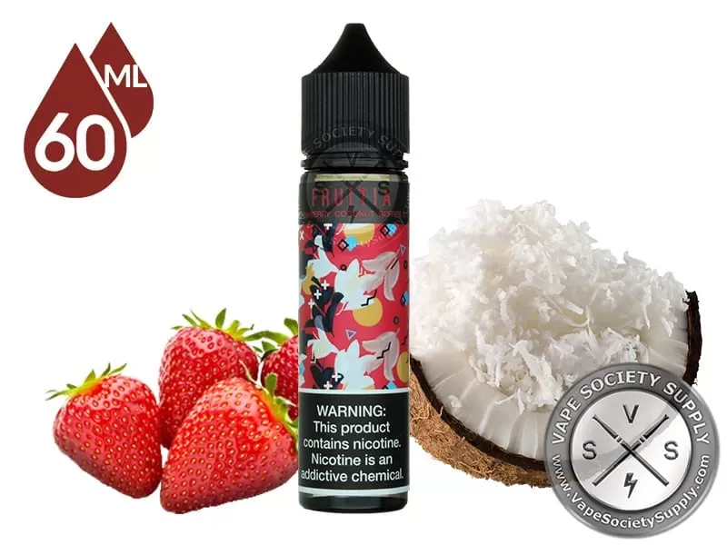 Strawberry Coconut Refresher Fruitia Fresh Farms E-Liquid 60ml