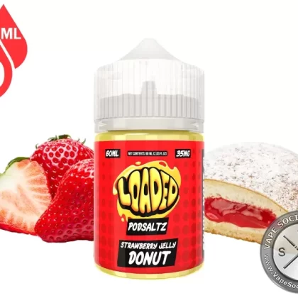 Strawberry Jelly Donut Loaded PODSALTZ 60ml