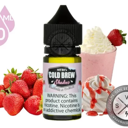 Strawberi & Cream by Nitro’s Cold Brew Shakes Salt 30ml