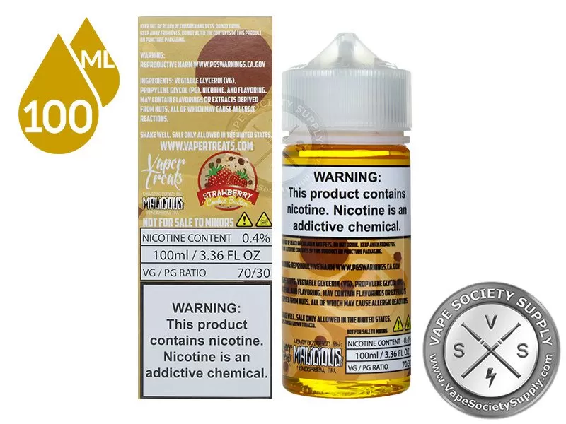 Strawberry Cookie Butter by Vaper Treats 100ml - Image 3