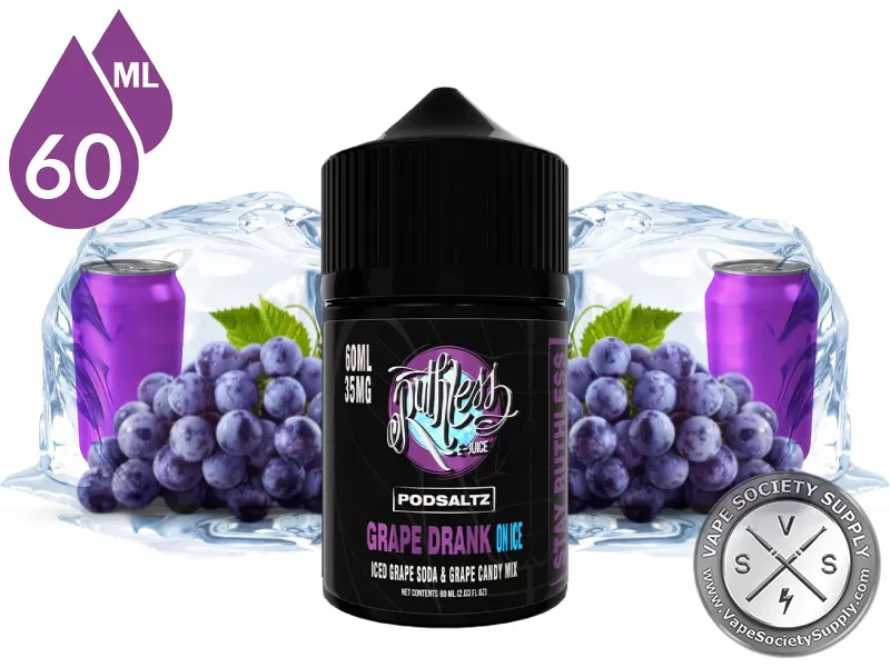 Grape Drank On Ice Ruthless PODSALTZ 60ml