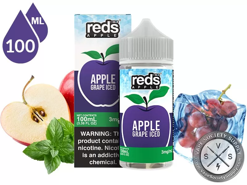 Grape Iced Reds Apple 7 Daze 100ml