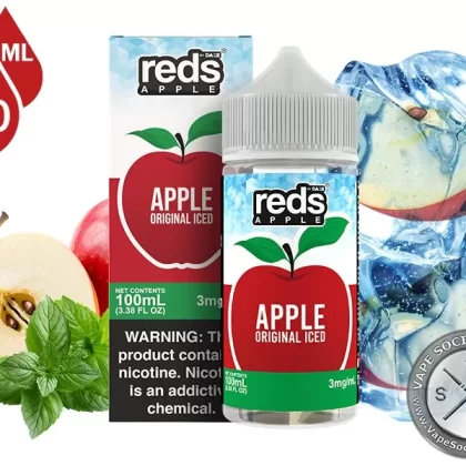 Original Iced Reds Apple 7 Daze 100ml