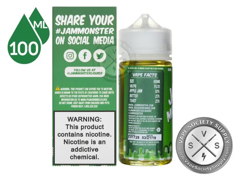 Apple Jam Monster 100ml - Image 3