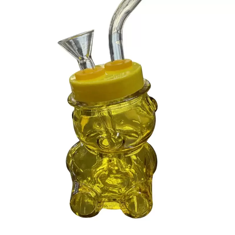 4″ Glass Bowtie Man Water Pipe - Image 2