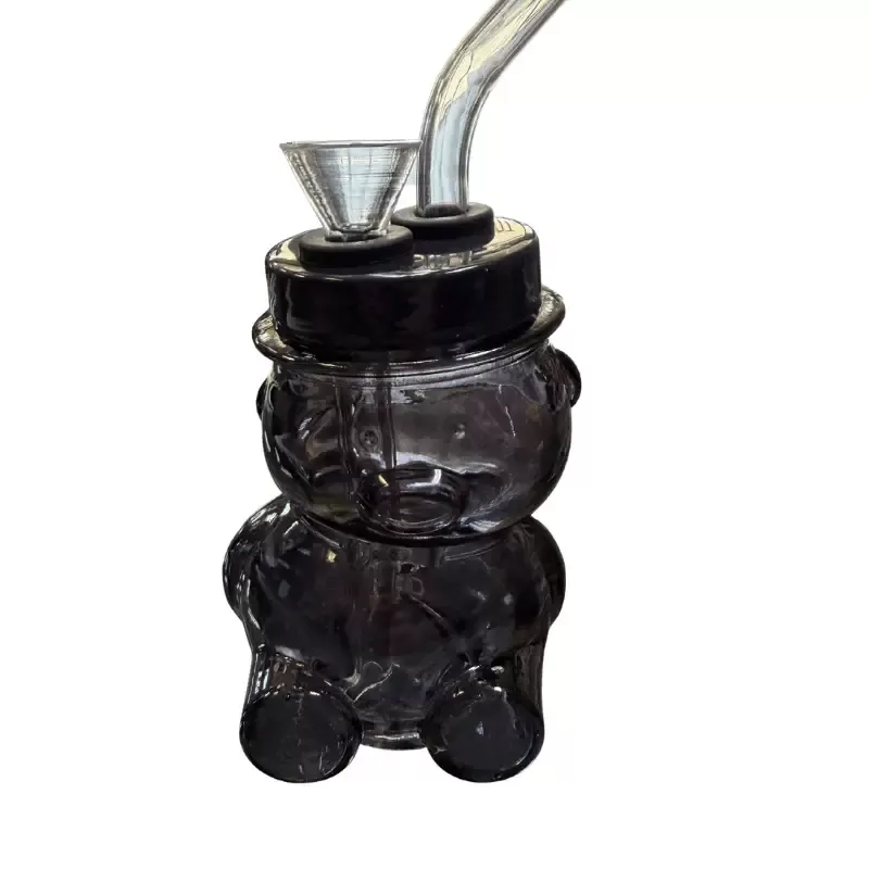 4″ Glass Bowtie Man Water Pipe - Image 3