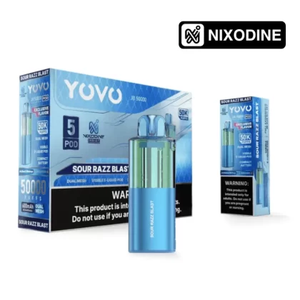 YOVO JB50k Nixodine POD ONLY Sour Razz Blast