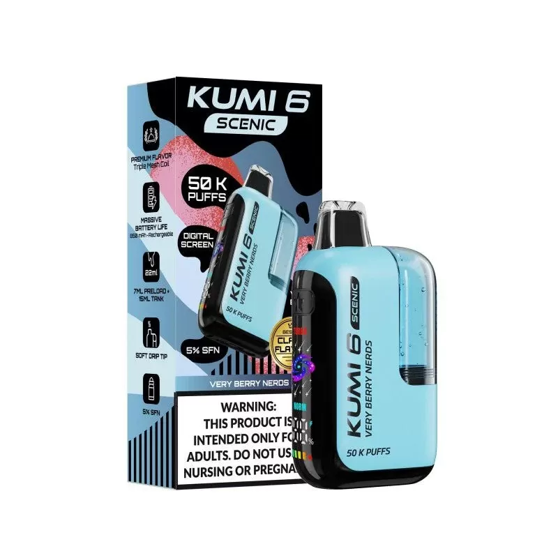 Kumi 6 Scenic SFN 5% Disposable Very Berry Nerds