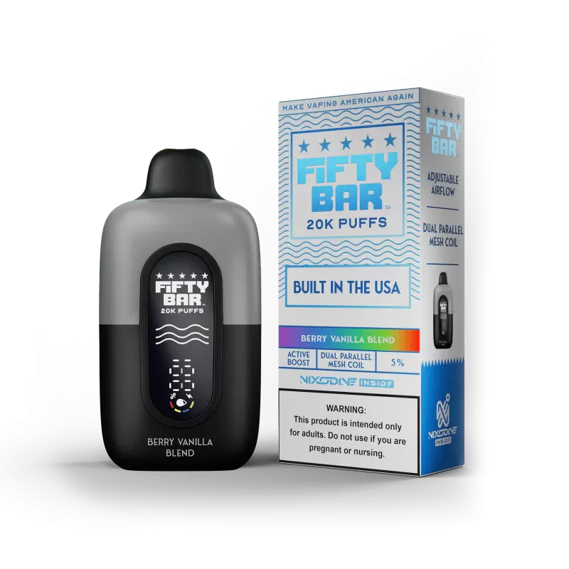 Fifty Bar Nixodine Disposable Berry Vanilla Blend