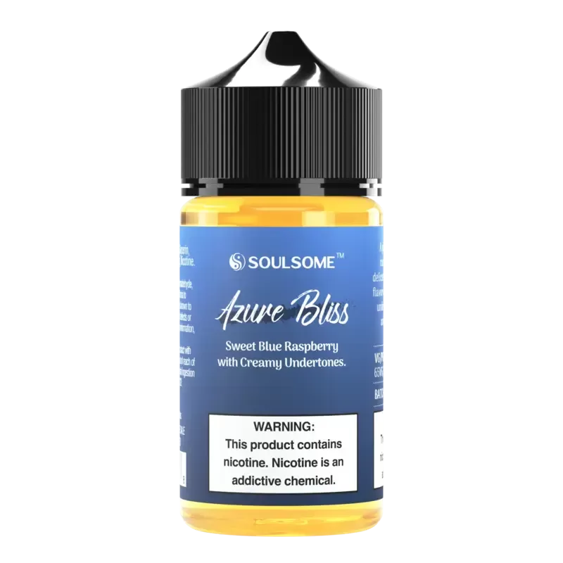 Azure Bliss Blue Raspberry Vape Juice by SoulSome