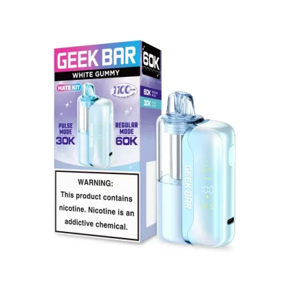 White Gummy Geek Bar Mate Kit 60K