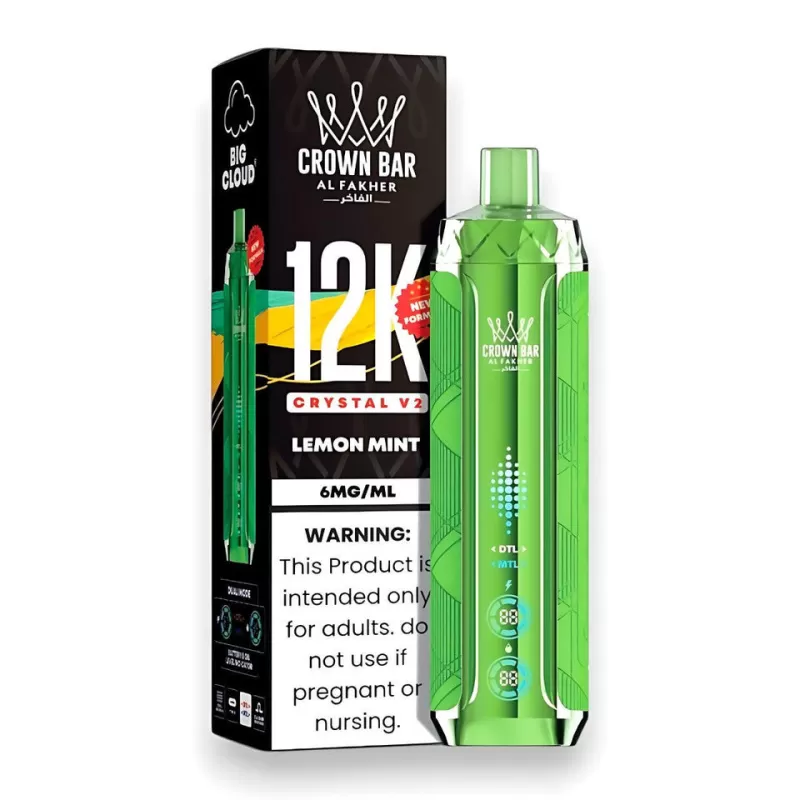 Lemon Mint AL Fakher Crown Bar Crystal V2 12000