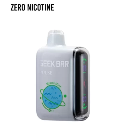 🅾️MIAMI MINT GEEK BAR PULSE (ZERO Nicotine)
