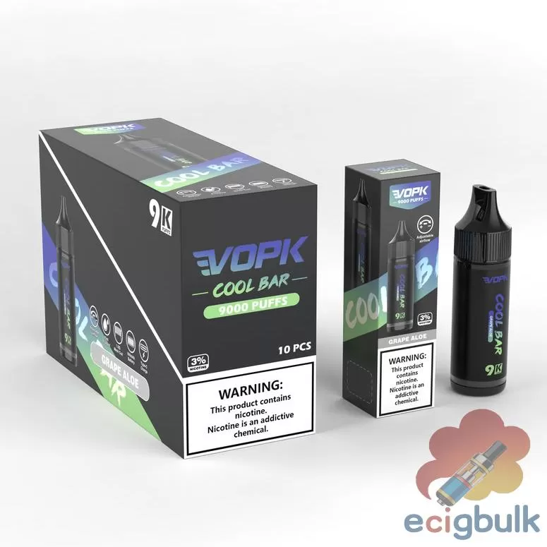VOPK Cool Bar 9000 Disposable Vape – 9K Puffs, 10 Flavors & Adjustable Airflow