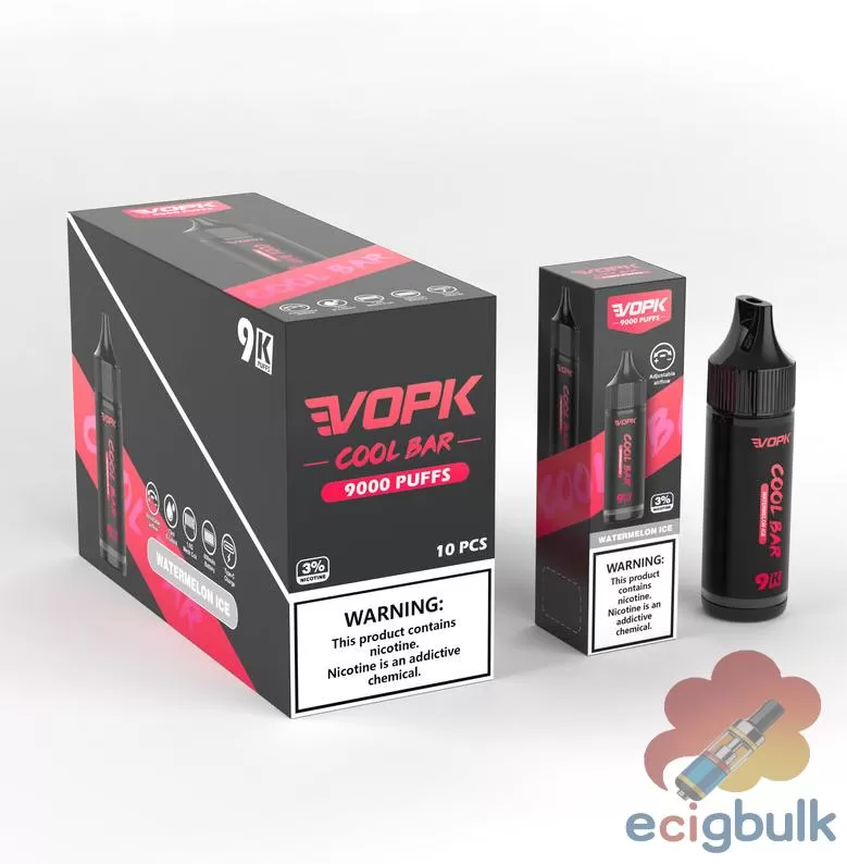 VOPK Cool Bar 9000 Disposable Vape – 9K Puffs, 10 Flavors & Adjustable Airflow - Image 2