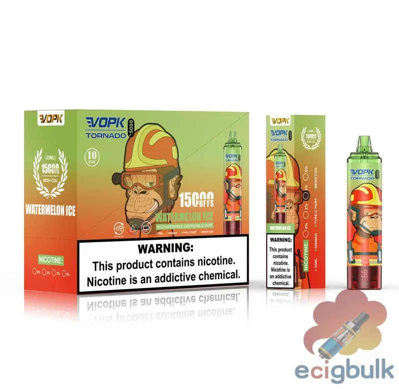 VOPK TORNADO 15000 Puffs Disposable Vape – 10 Flavors & Adjustable Airflow - Image 2