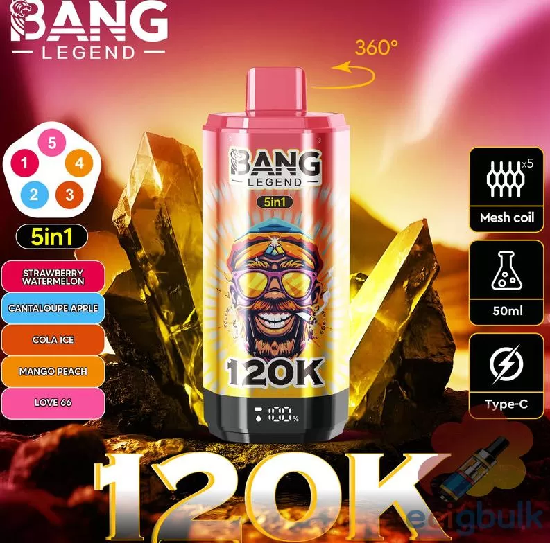Bang Legend 120K Vape: Ultimate Flavor & Power | 120K Puffs