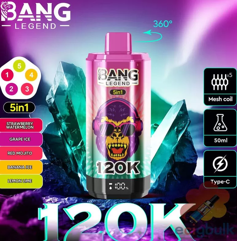 Bang Legend 120K Vape: Ultimate Flavor & Power | 120K Puffs - Image 3