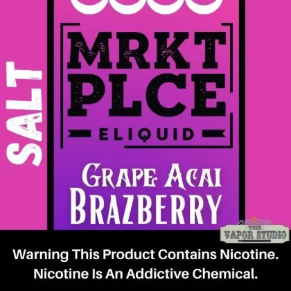 MRKT PLCE (Market Place) – Brazberry Grape Acai – 30ml Salt Nicotine