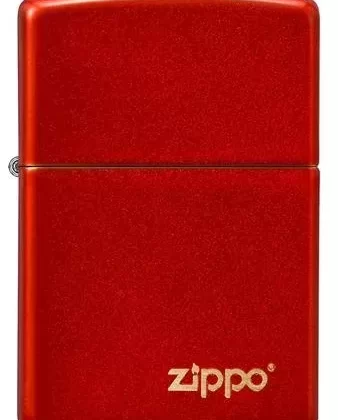 Zippo Lighter – Classic Metallic Red w/ Zippo Logo