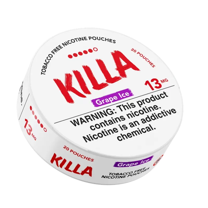 Killa Grape Ice 13mg Nicotine Pouches (5 Pack)