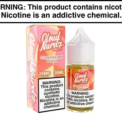 STRAWBERRY PEACH BY CLOUD NURDZ SALT 30ML