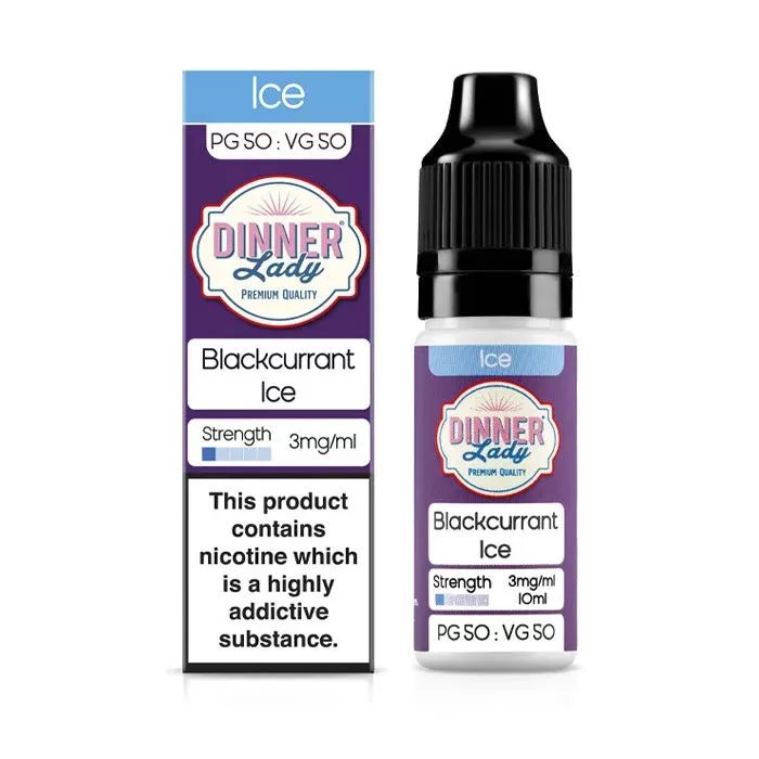 Blackcurrant Ice 10ml E-Liquid by Dinner Lady