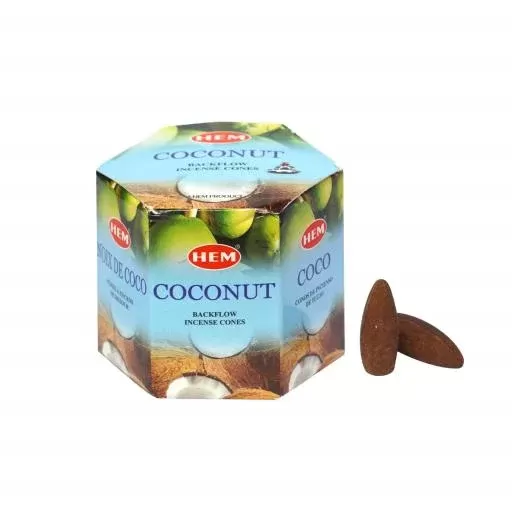 HEM Backflow Cones – Coconut Backflow Incense 40 Cones