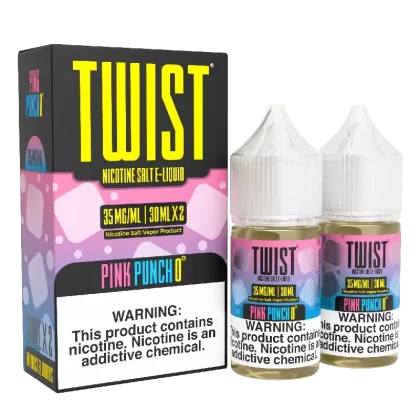 Pink Punch 0° (Pink 0°) SALT – Twist E-Liquids – 60mL