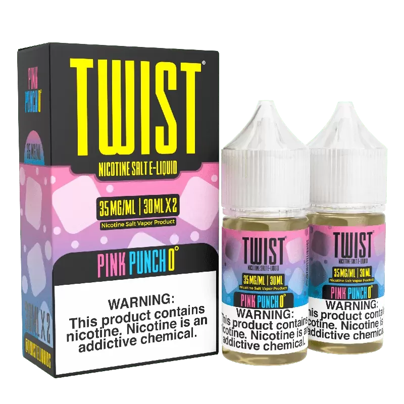 Pink Punch 0° (Pink 0°) SALT – Twist E-Liquids – 60mL