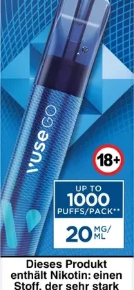 Vuse Go 1000 Blue Raspberry 20mg