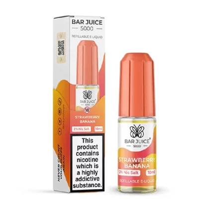Strawberry Banana Bar Juice 5000 Nic Salt E-liquid 10ml