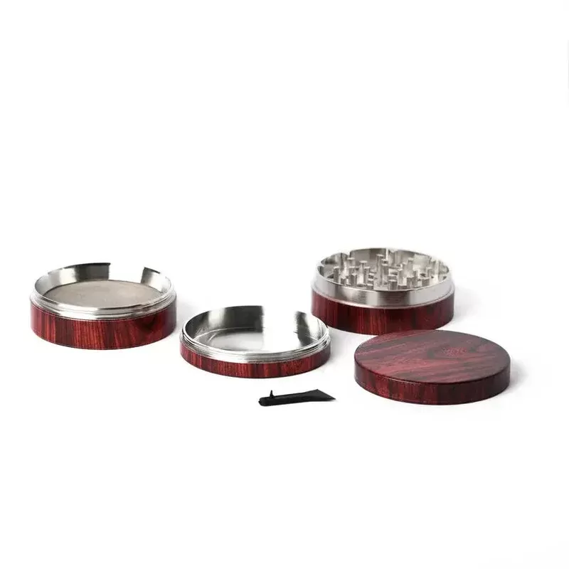 60MM 4PC ZINC ALLOY GRINDER – FAUX TIMBER