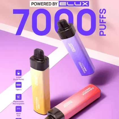 Elux Firerose Alter 7000 Puffs Prefilled And Rechargeable Pod Kit