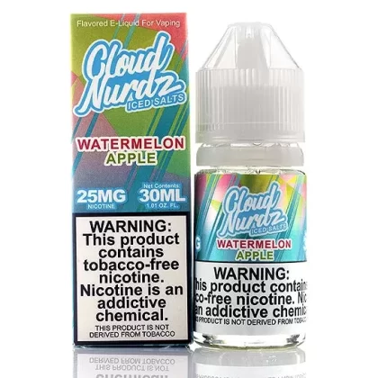 Watermelon Apple Iced Salt – Cloud Nurdz E-Juice