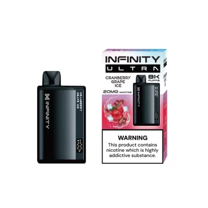 INFINITY ULTRA DISPOSABLE CRANBERRY GRAPE ICE 8000 PUFF
