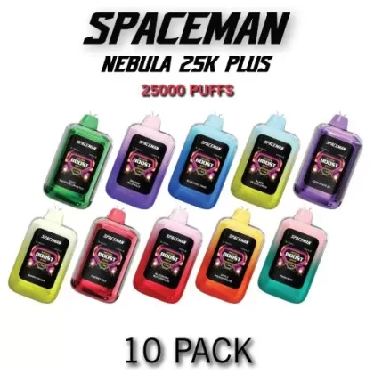 Spaceman Nebula 25K Plus Disposable Vape Device | 25000 Puffs – 10PK