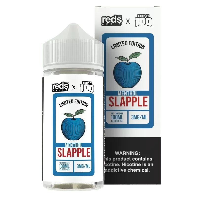 Slapple Menthol – Red’s Apple E-Juice x Keep It 100 – 100mL