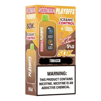 Tobacco RODMAN Playoffs 50K Puffs Disposable Vape