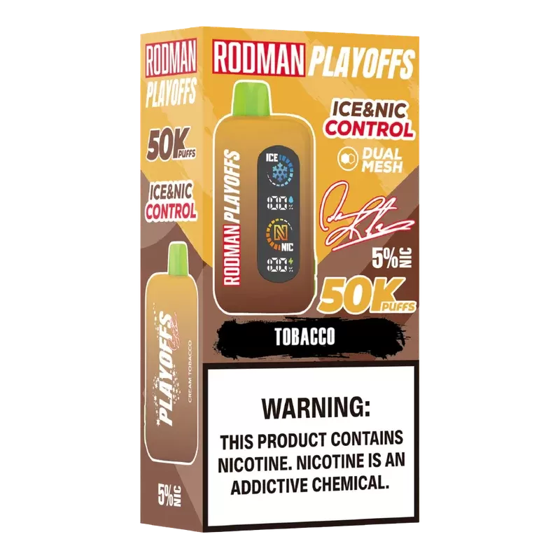 Tobacco RODMAN Playoffs 50K Puffs Disposable Vape