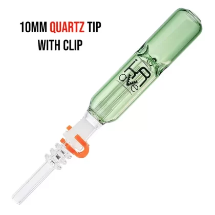 (NECTAR STRAW) KRAVE COLOR 10mm QUARTZ TIP – LIGHT GREEN