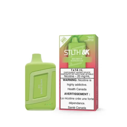 STLTH 8K White Grape Ice Disposable Vape